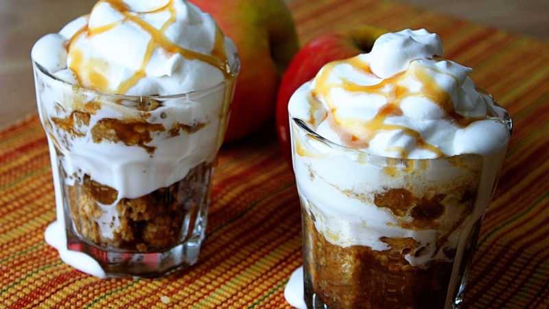Spiked Apple Crisp Shooters
