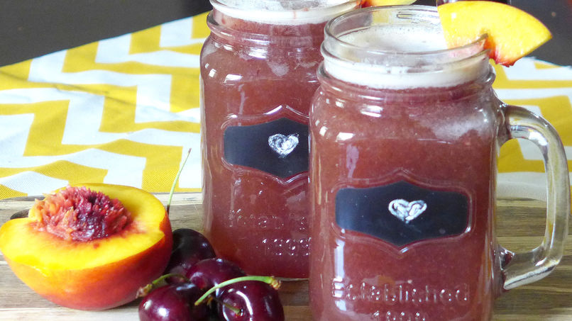 Cherry Peach Honey Cooler