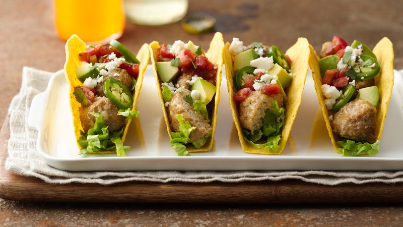 Turkey Meatball Tacos