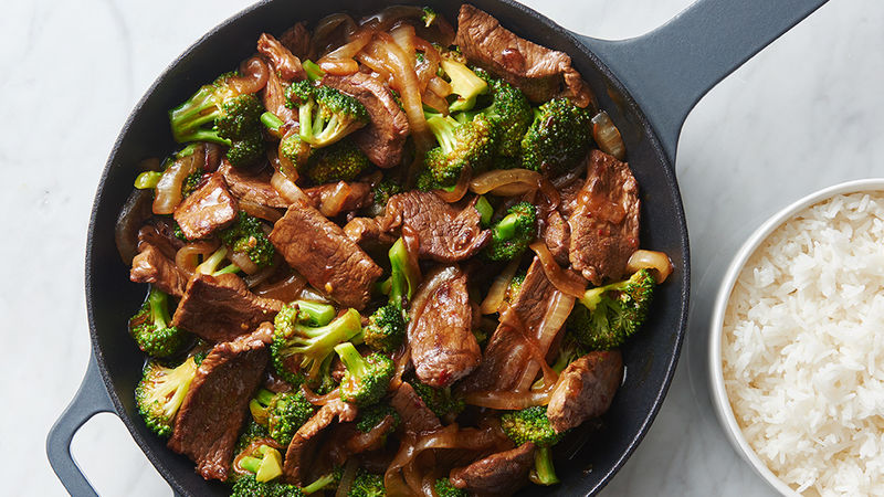 Poêlée de boeuf de brocoli