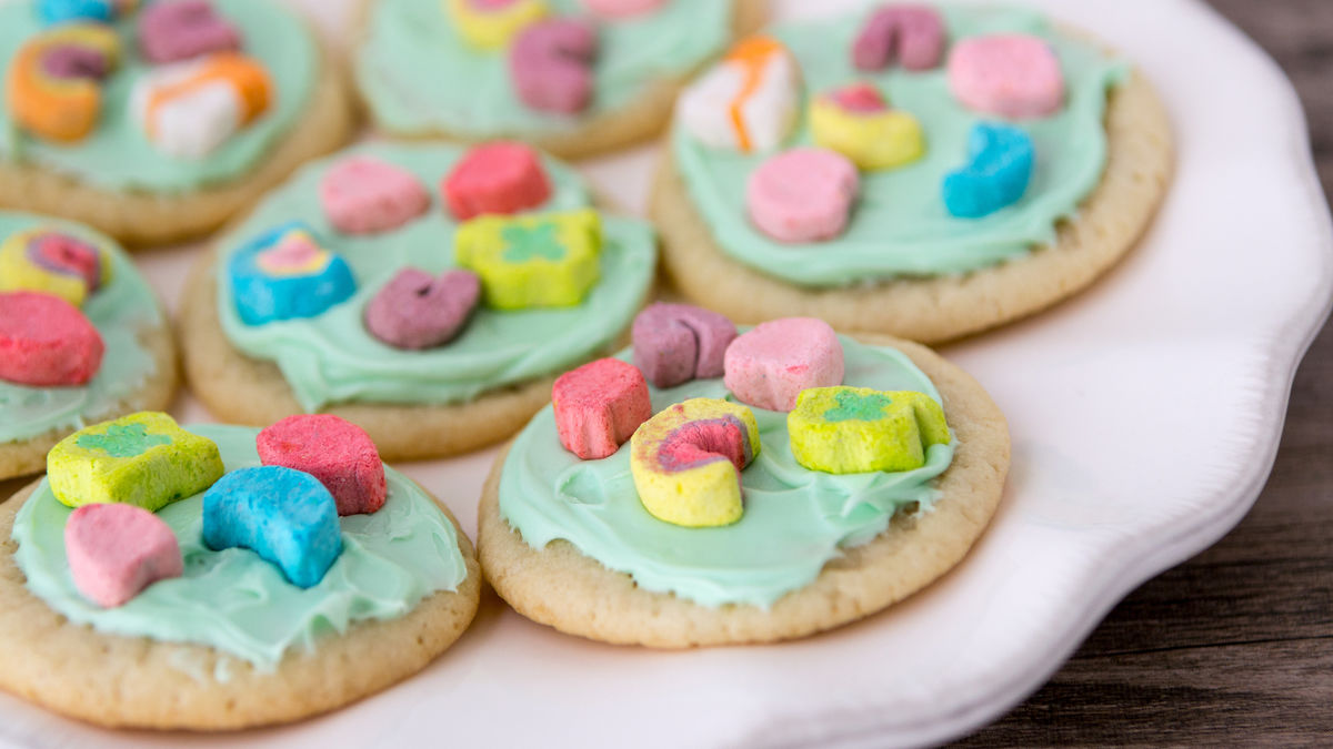 Pillsbury Sugar Cookies Halloween lucky charms cookies how to pillsbury com Pillsbury Sugar Cookies Halloween lucky charms cookies how to pillsbury com