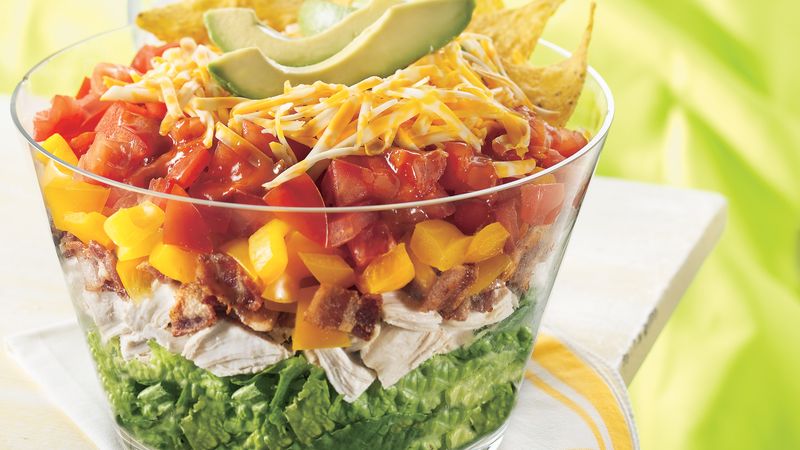 Chicken BLT Taco Salad