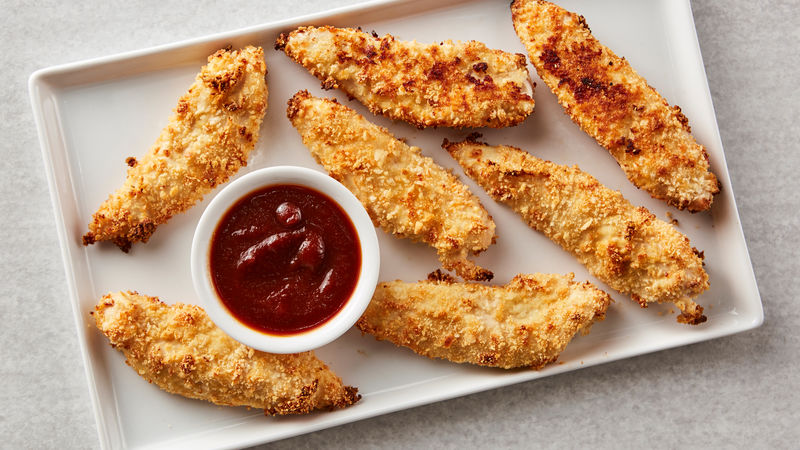 Oven Fried Chicken Tenders Recipe Bettycrocker Com