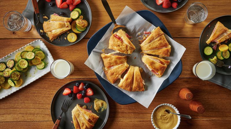 Ham and Swiss Crescent Ring