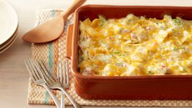 Skinny Chicken Tortilla Casserole