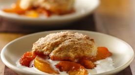 Classic Bisquick Peach Cobbler Recipe Bettycrocker Com