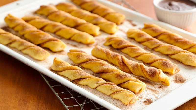 Baked Crescent Churros Recipe Pillsbury Com