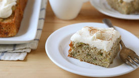 Zucchini-Banana Cake with Cream Cheese Frosting