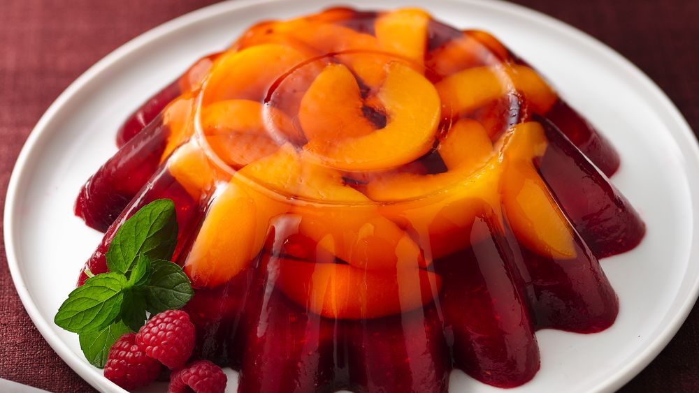 Peach Melba Molded Salad