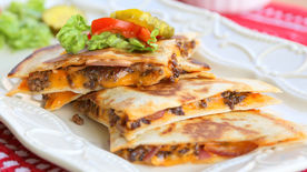 Mexi Cheeseburger Quesadillas