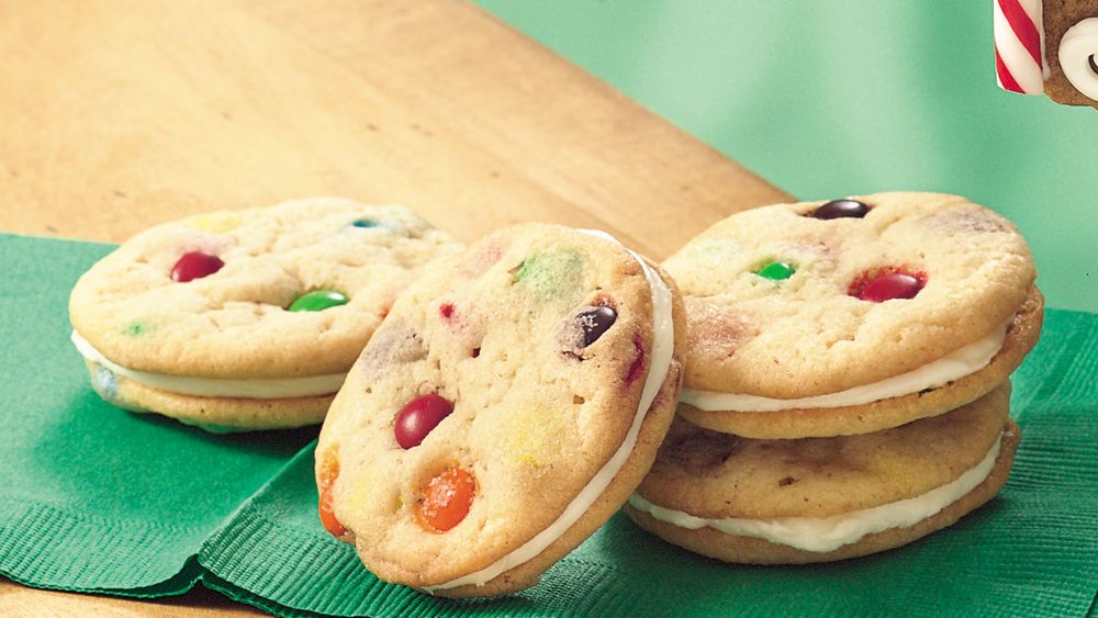 Sugar Cookies with Candies Sandwich Cookies recipe from Pillsbury.com