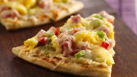 Spinach and Ham French Bread Pizza Recipe BettyCrocker.com Spinach and Ham French Bread Pizza Recipe BettyCrocker.com