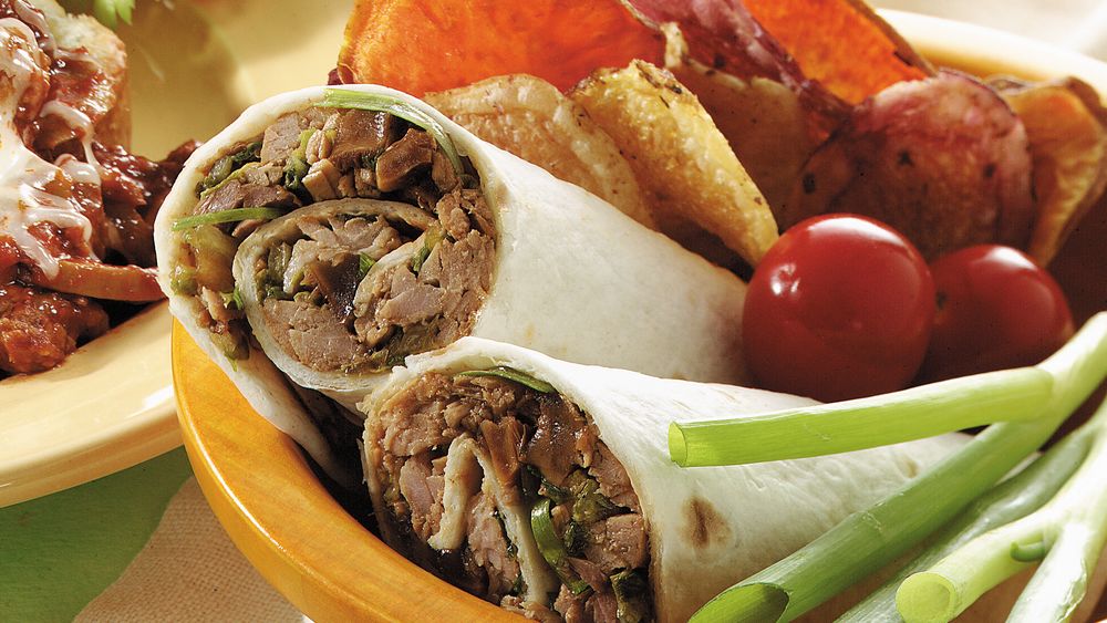Gingered Pork Wraps Recipe