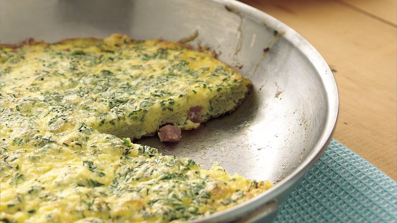 Frittata de Jamón y Hierbas