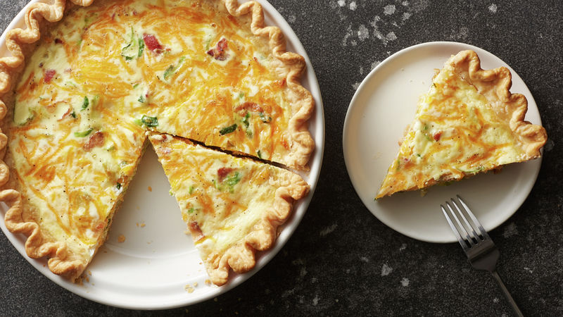 Bacon and Brussels Sprout Breakfast Quiche