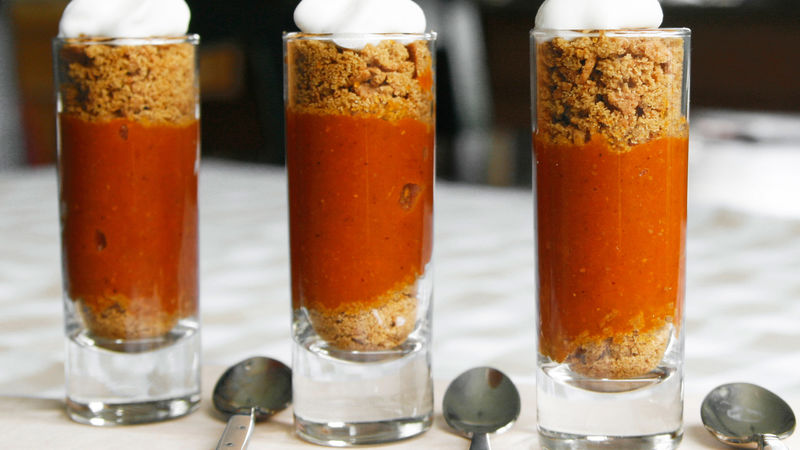 Mini Pumpkin Pie Shooters