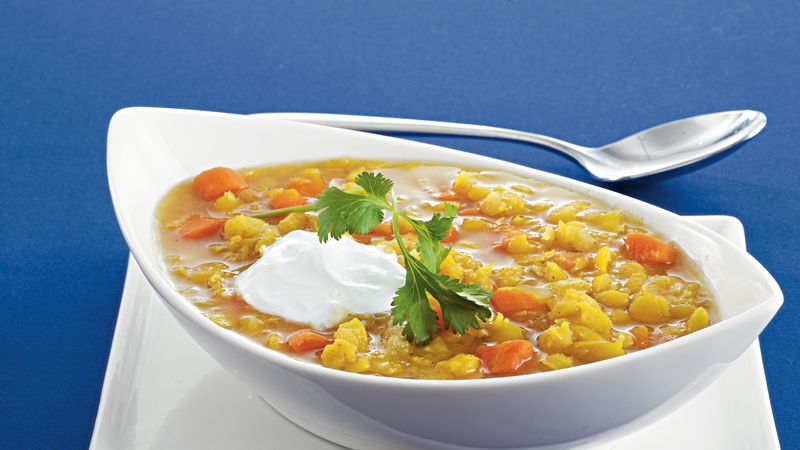 Split Pea Soup with Sour Cream