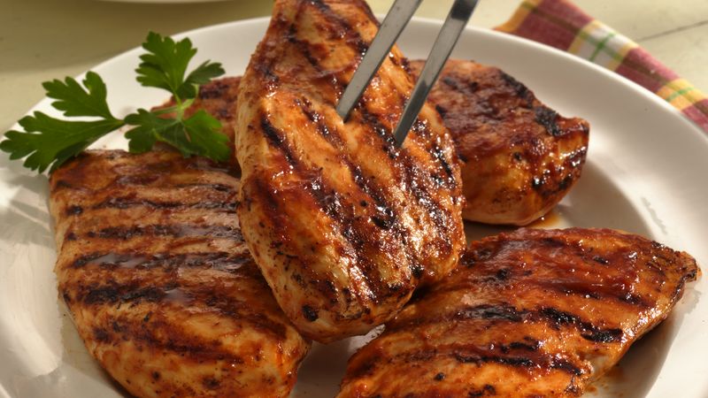 Marinated Grilled Teriyaki Chicken Breasts Recipe Bettycrocker Com