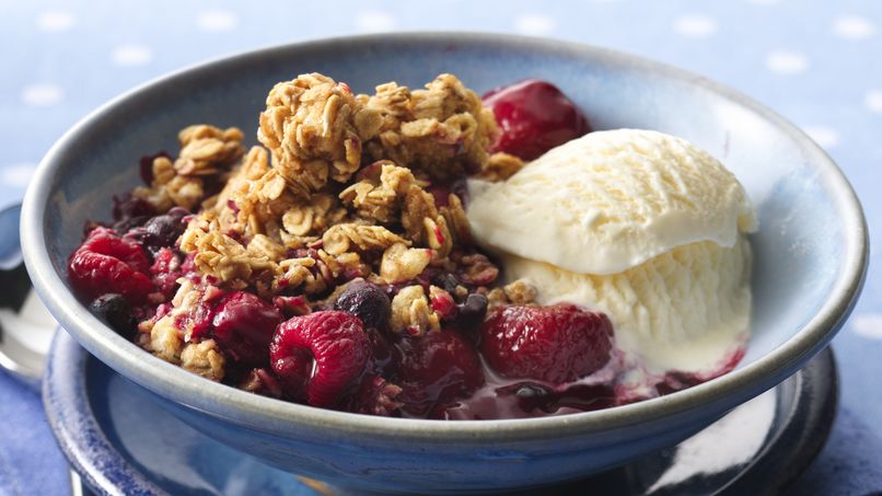Triple-Berry Granola Crisp