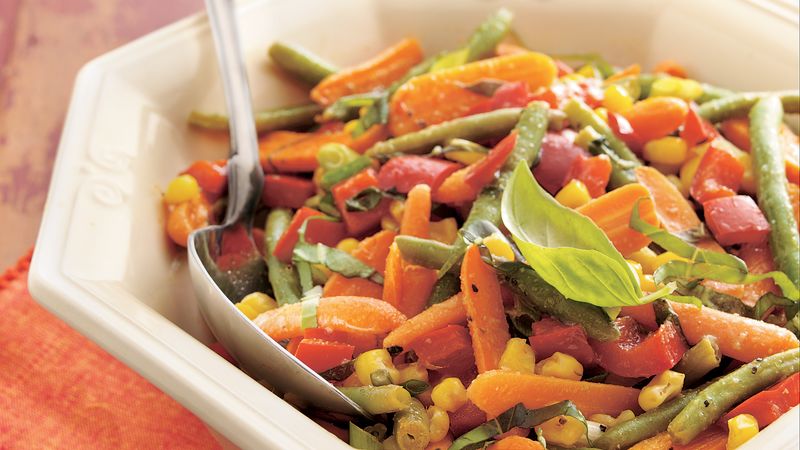 Roasted Vegetables with Basil (Crowd Size)
