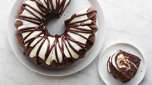 Chocolate Cheesecake Swirl Bundt Cake