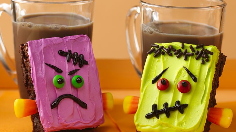Brownies con Cara de Frankenstein