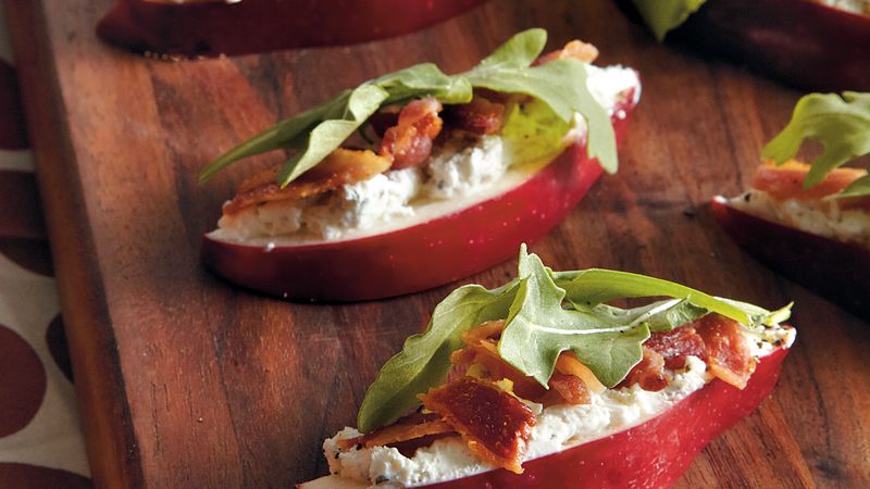 Bacon Arugula Apple Bites