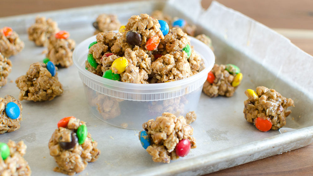 Monster Cookie Granola Bites recipe from