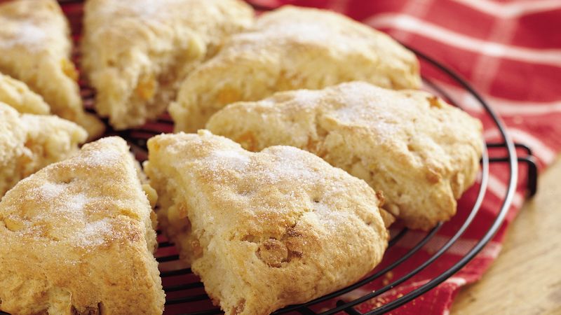 White Chocolate Apricot Scones