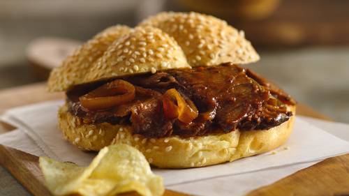 Slow Cooker Barbecue Beef Sandwich - BettyCrocker.com