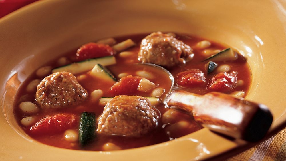 White BeanTurkey Meatball Chili Recipe