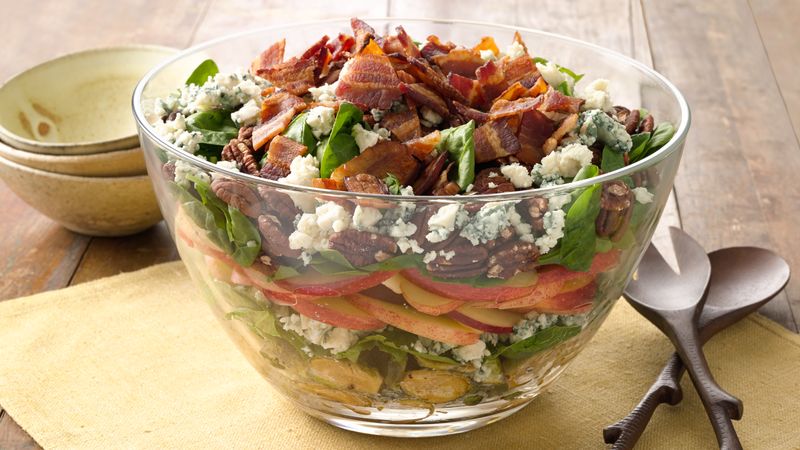 Layered Maple Bacon Brussels Salad