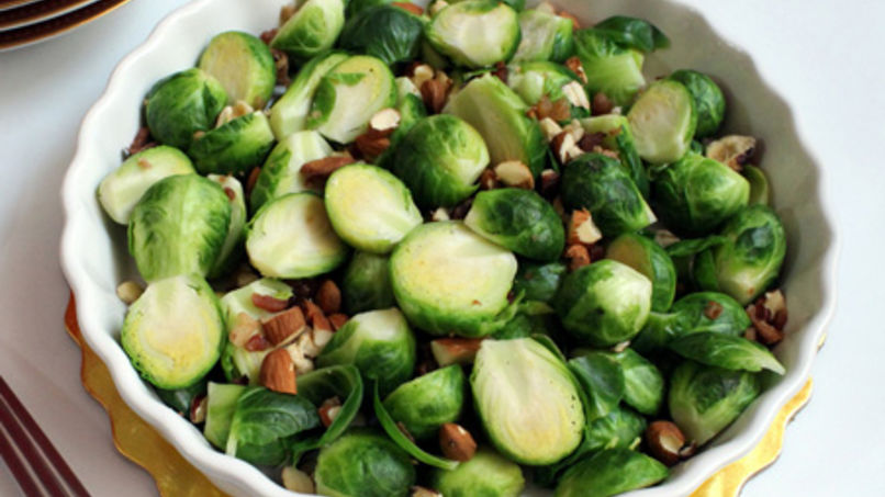 Brussels Sprouts with Bacon and Nuts