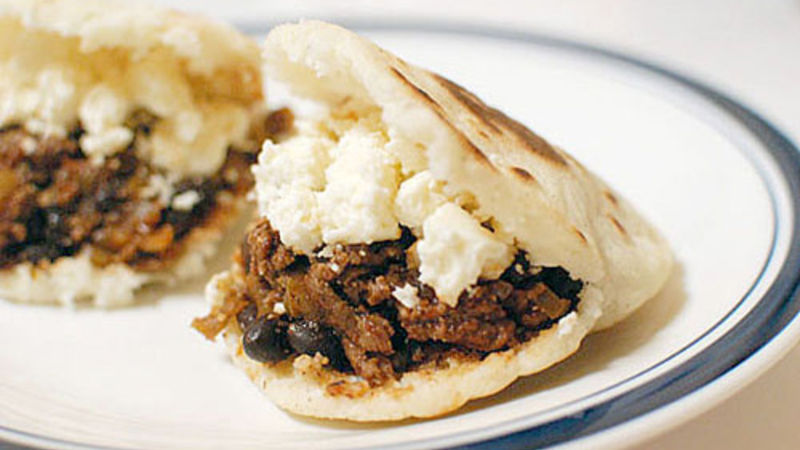 Beef and Black Bean Arepas