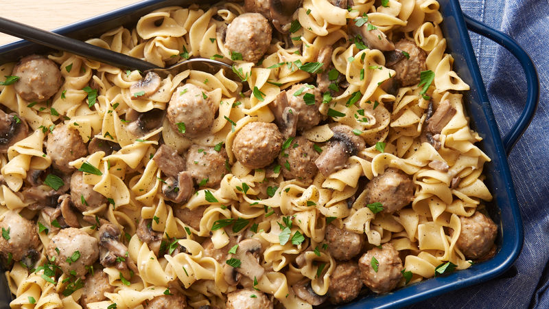 Meatball Stroganoff Pasta Casserole Recipe - Pillsbury.com