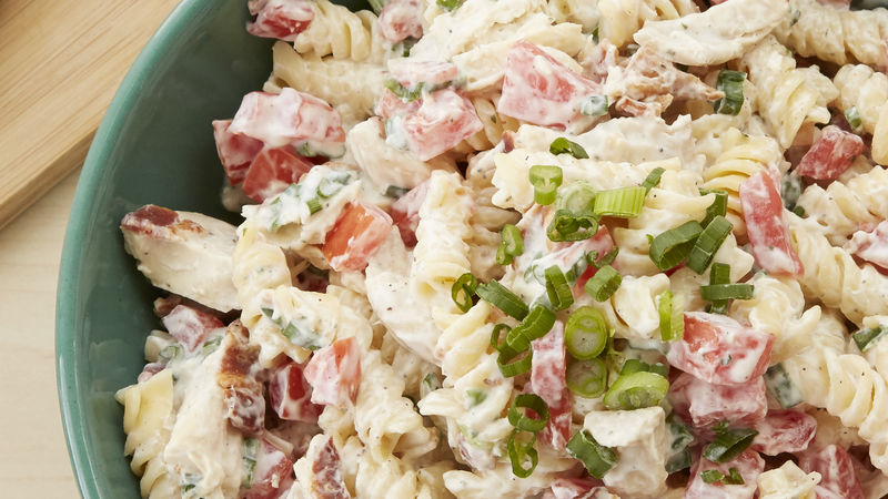 Chicken Bacon Ranch Pasta Salad Recipe 