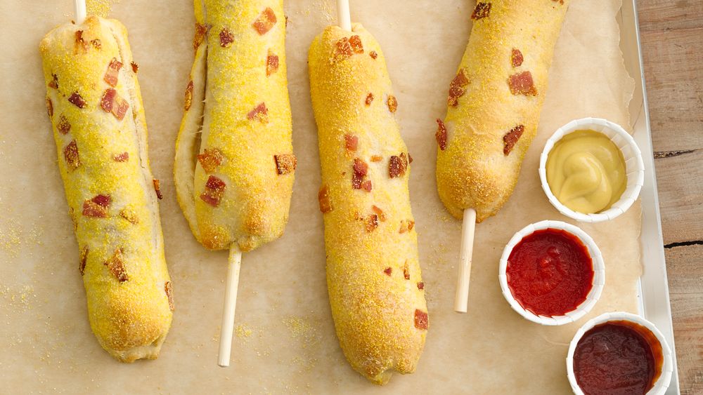 DoubleBacon Crescent Corn Dogs recipe from