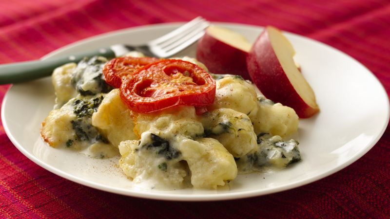 Cheesy Gnocchi Florentine