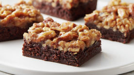 Fudgy Pecan Pie Brownie Bars