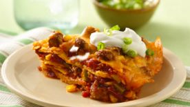 Beef Enchilada Stack