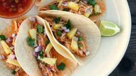 Chicken Tacos al Pastor in a Slow Cooker