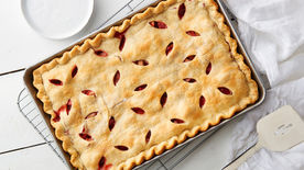 Strawberry-Rhubarb Slab Pie