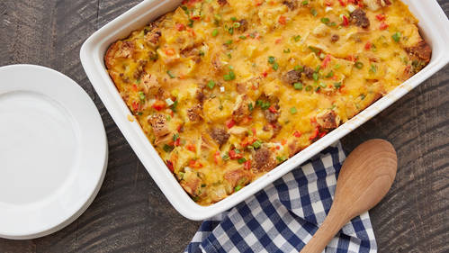 Overnight Everything Bagel Breakfast Casserole-image