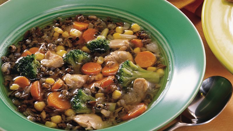 Slow-Cooker Confetti Wild Rice Soup