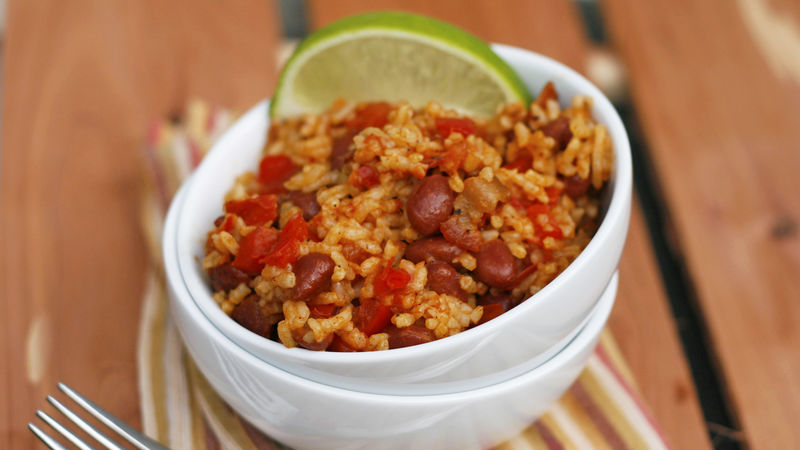 Quick and Easy Rice and Beans