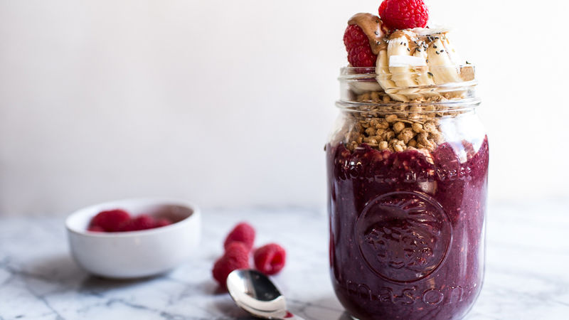 Make-Ahead Acai Smoothie Jar Recipe 