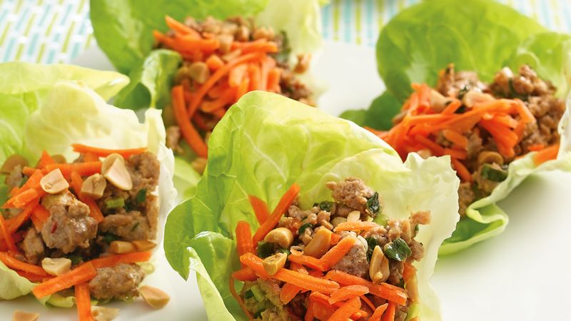 Thai Turkey Lettuce Wraps Recipe