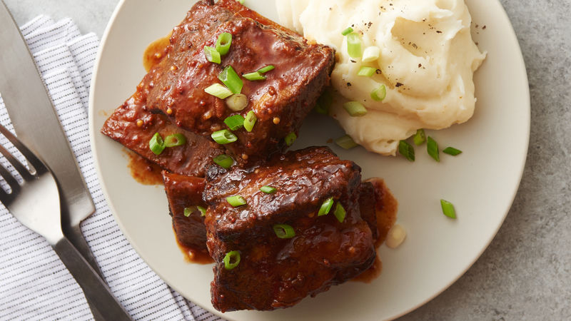 Slow Cooker Barbecue Beef Short Ribs Recipe Bettycrocker Com