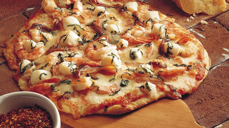 Seafood Pizza Recipe Bettycrocker Com