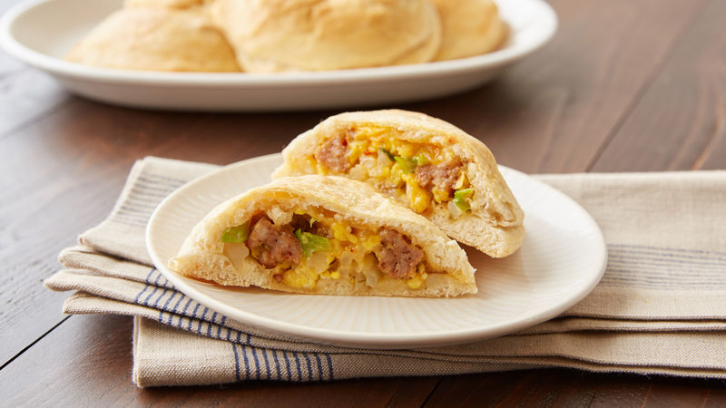 Sausage Scramble Breakfast Biscuits